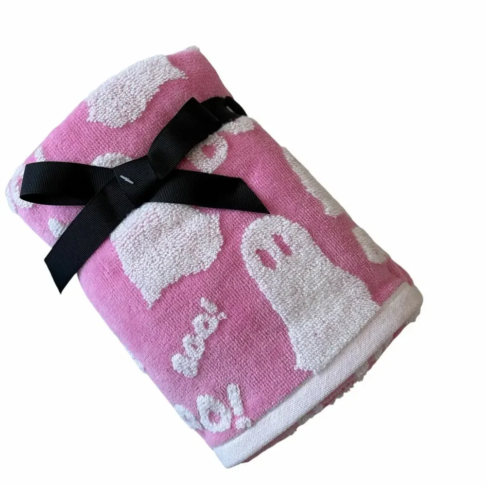 NEW Kassafina Pink Ghost Hand Towels 2pc 100% Cotton Viral Halloween Boo